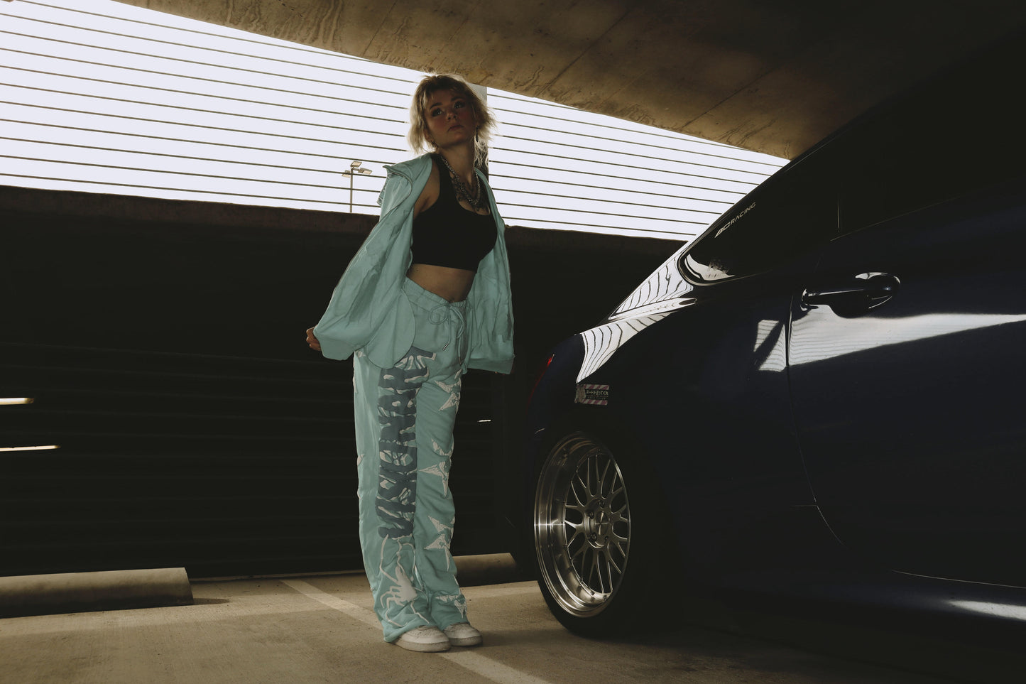 Visionary Blue Puff Zip Up