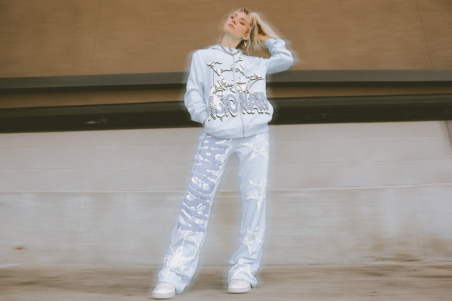 Visionary Blue Puff Zip Up