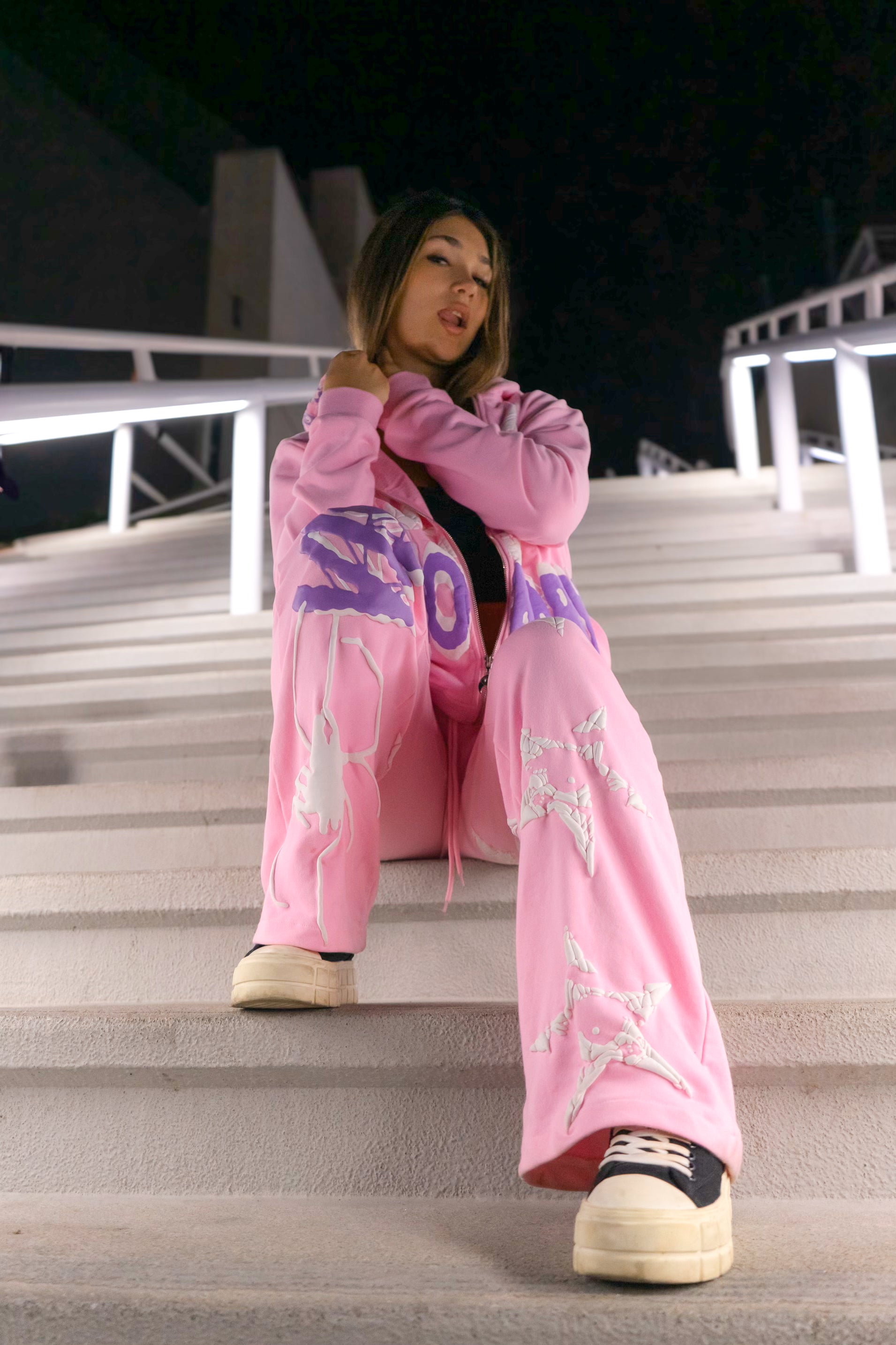 PINK VISIONARY FLARED SWEATPANTS