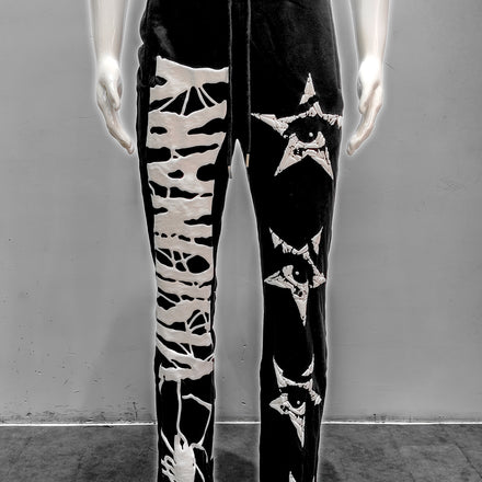 BLACK VISIONARY FLARED PANTS