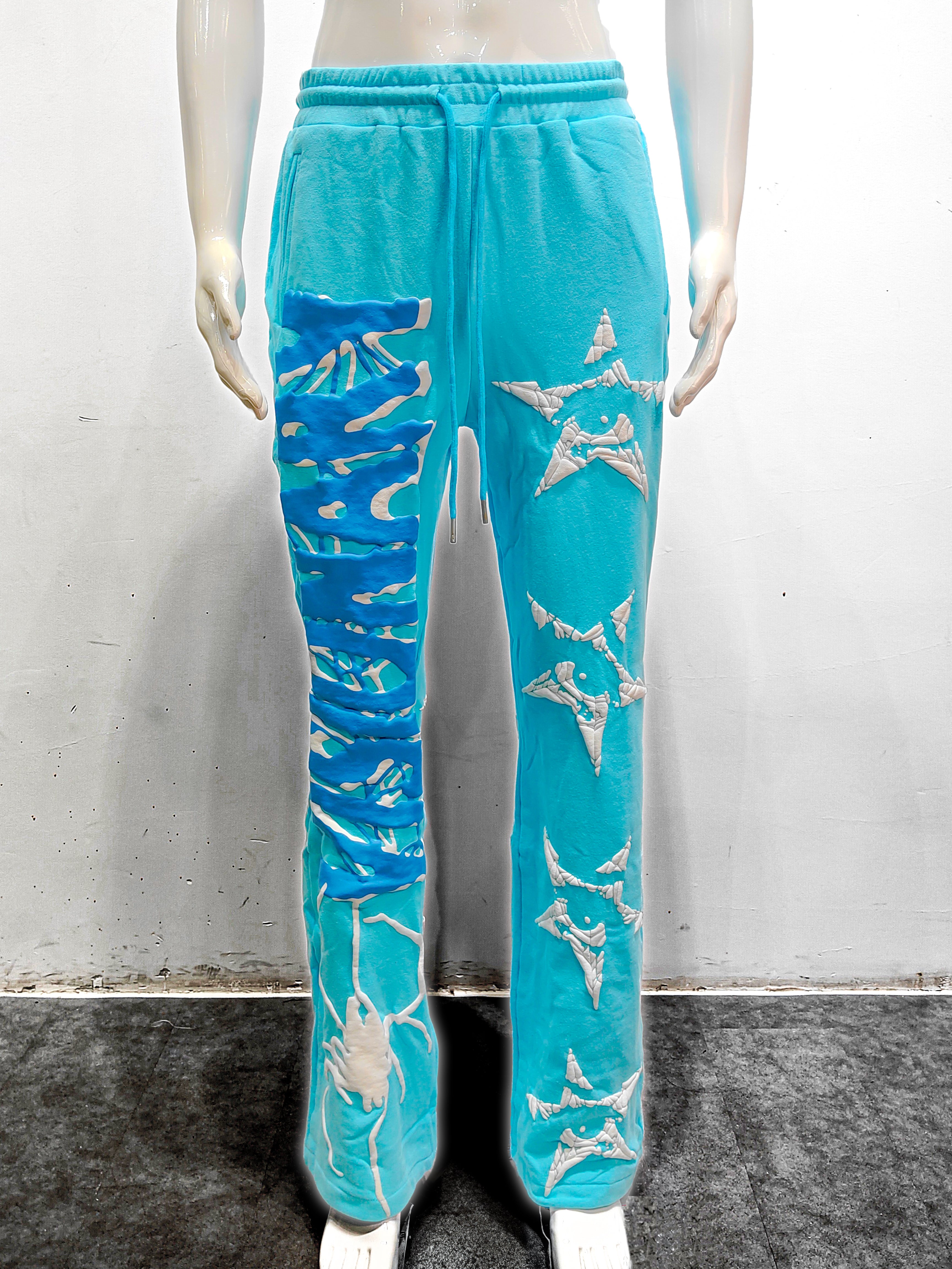 LIGHT BLUE VISIONARY FLARED PANTS