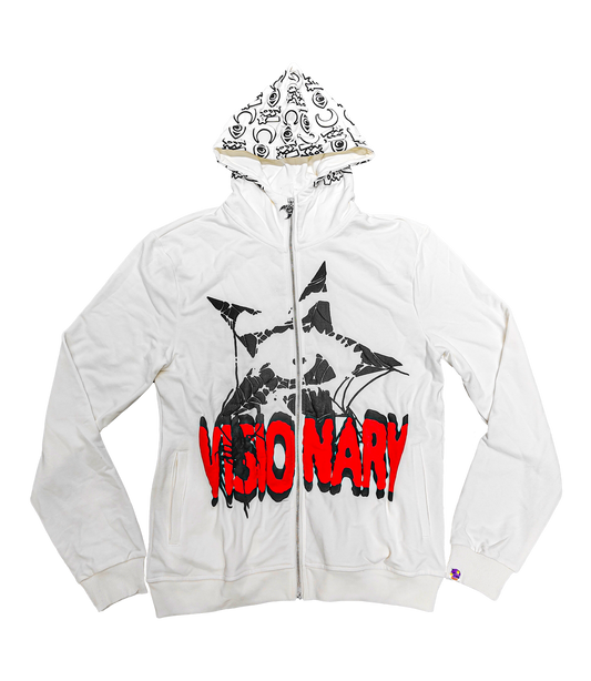 Visionary White Puff ZipUp