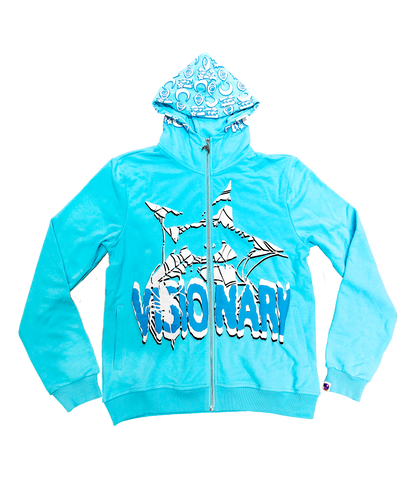 Visionary Blue Puff Zip Up