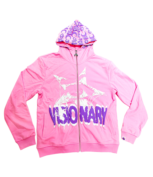Visionary Pink Puff Zip Up
