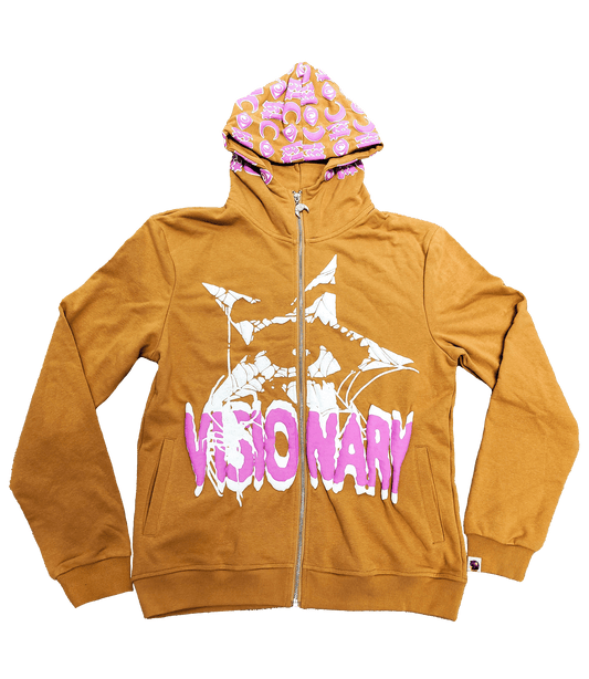 Visionary Brown Puff Zip Up